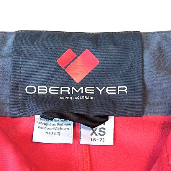 Obermeyer Girls Jolie Softshell Ski Snow Pants Winter Gear Coral Size XS (6-7) - Picture 4 of 12